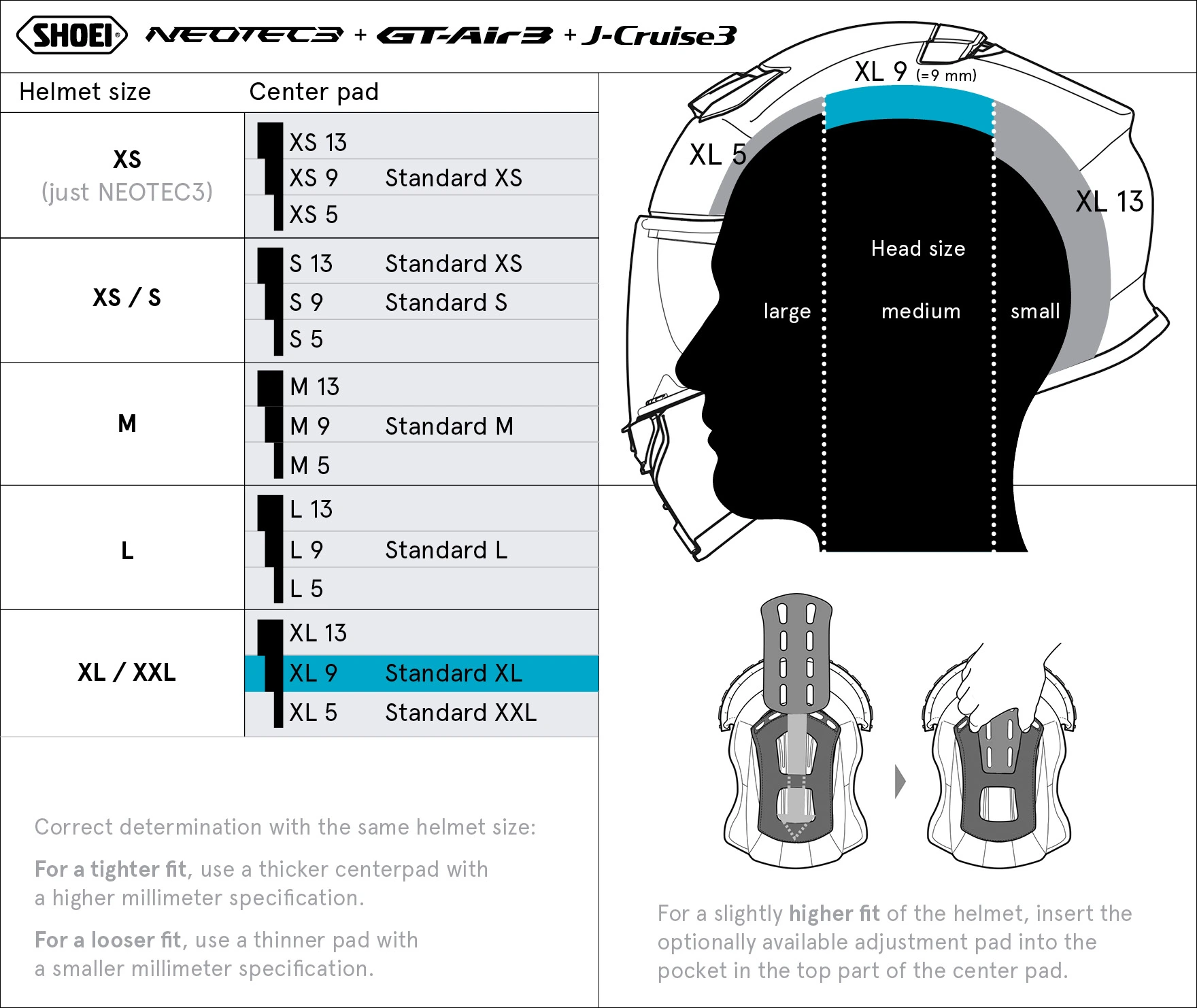 Center Pad XL9 (NEO3/GT3/JCR3) Type-Q - image 1