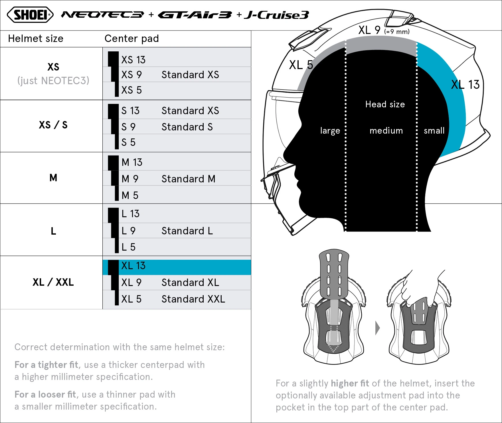 Center Pad XL13 (NEO3/GT3/JCR3) Type-Q - image 1