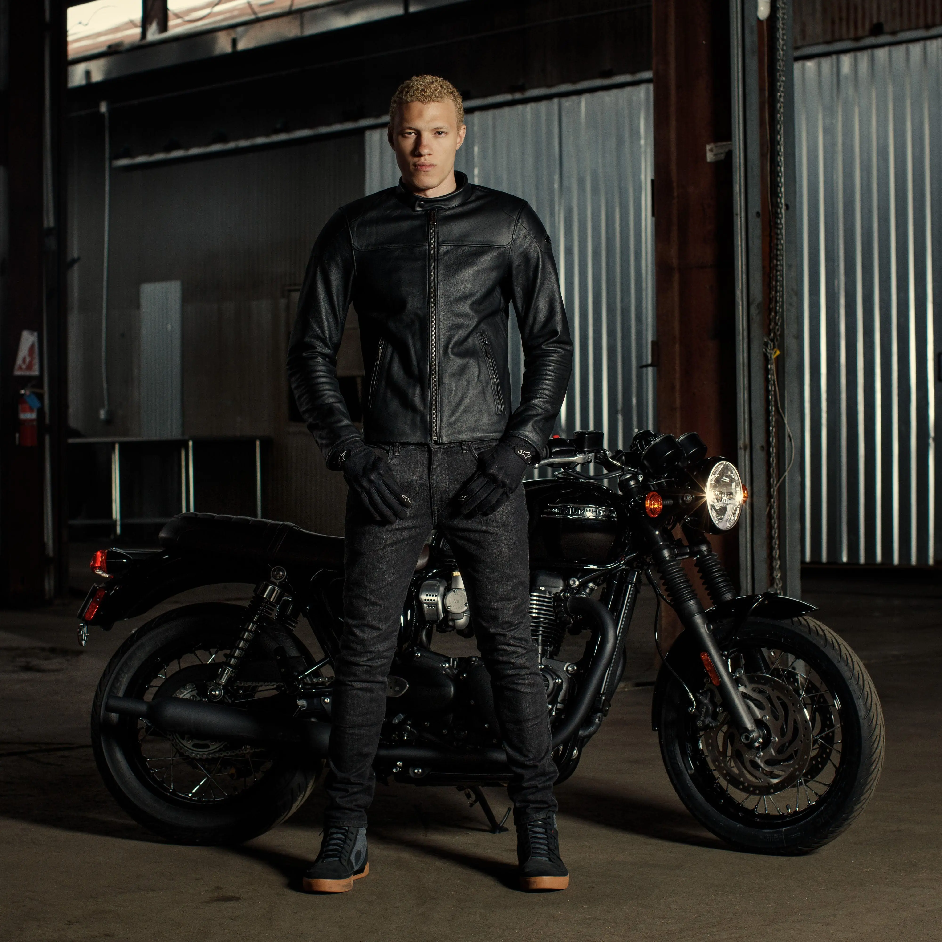 Blacktrack Leather Jacket - image 3