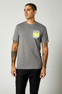 PYRE SS POCKET PREMIUM TEE [HTR GRAPH]