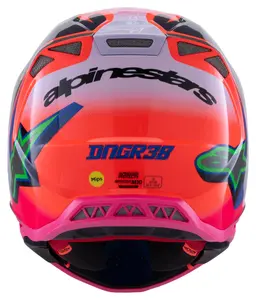 S-M10 DEEGAN MONSTER HELMET ECE06 OR FL PU PI G - image 3