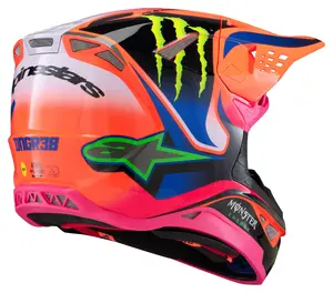 S-M10 DEEGAN MONSTER HELMET ECE06 OR FL PU PI G - image 4