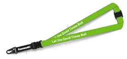 Kawasaki Black Green Lanyard
