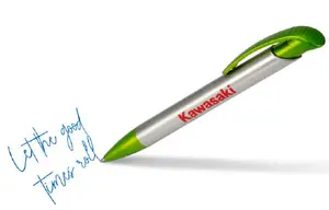 KAWASAKI SILVER GREEN PEN